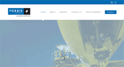 Desktop Screenshot of forbislogistics.com