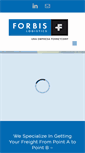 Mobile Screenshot of forbislogistics.com
